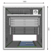 Layout della cabina sauna professionale HD3030 per usi intensivi