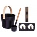Kit di accessori per sauna Oceanic Loyly, in alluminio e legno