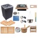 Kit accessori per sauna con stufa Apollo Oceanic - Deluxe