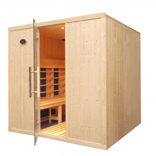 Cabina de sauna con infrarrojos para casa