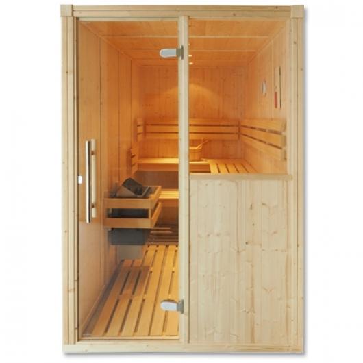 Sauna finlandesa tradicional de abeto