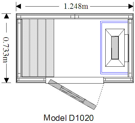 Cabina de sauna tradicional finlandesa doméstica OS1020 Oceanic Saunas