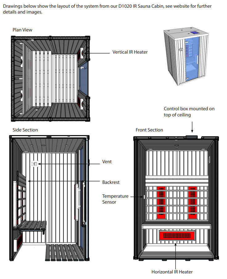 Infrared Sauna Heater Sauna Cabin Design 
