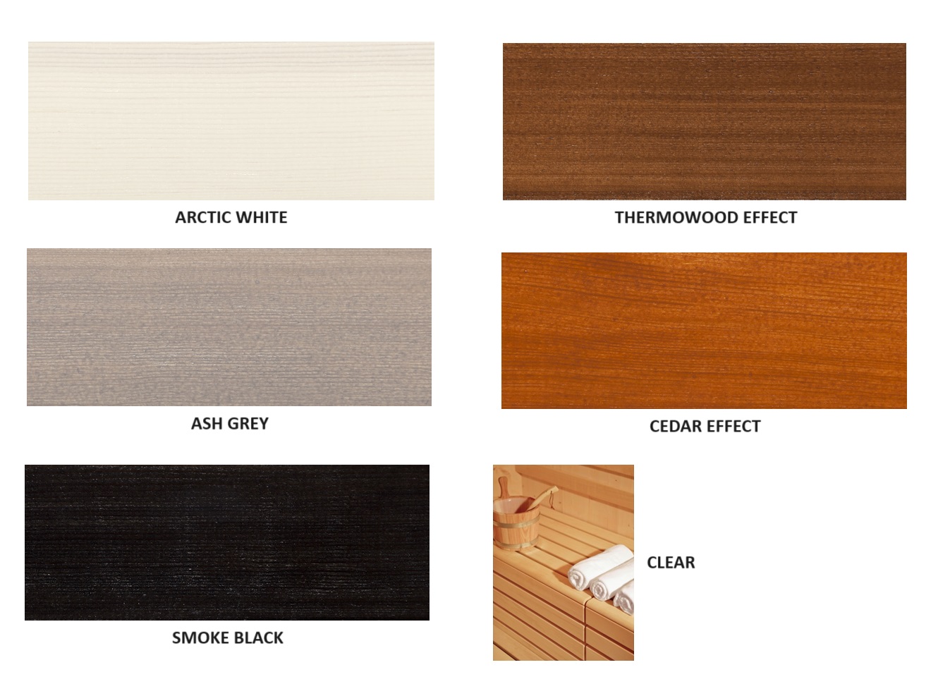 COLORI VERNICE SAUNA