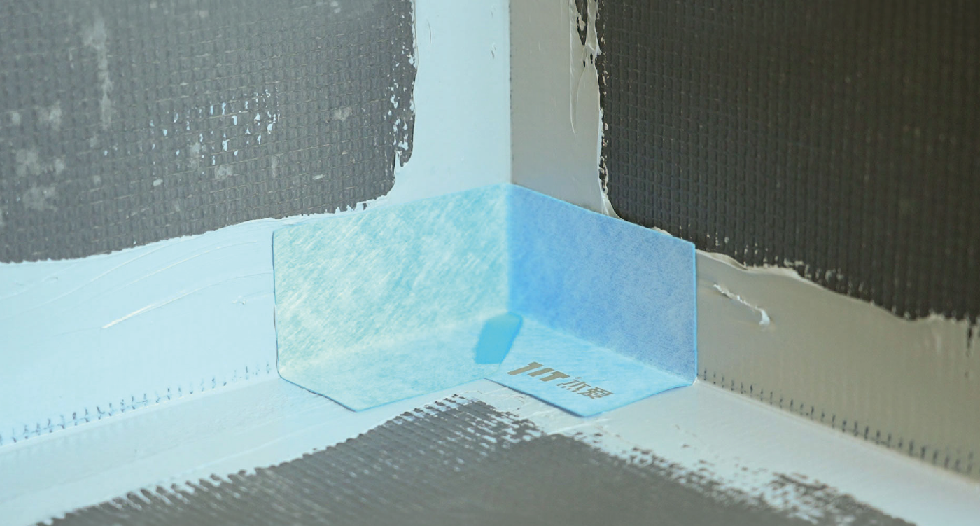 Waterproof corner - application